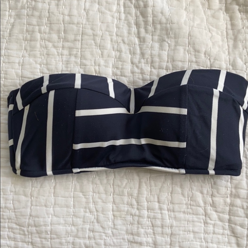 Sea folly striped bikini top